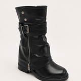 Botas biker Miley - Negro