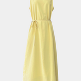 Vestido Suave sin Mangas con Lazo Ajustable