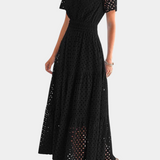 Vestido Maxi de Encaje Bordado