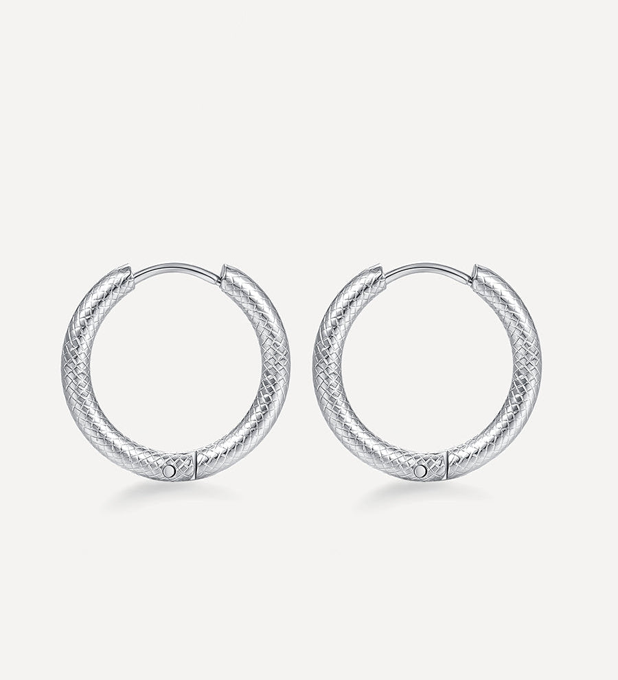 Pendientes Textura Serpiente