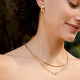 Pendientes Hoja Brillante