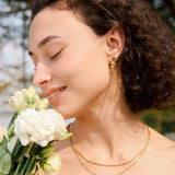 Pendientes Hoja Brillante