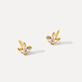 Pendientes Hoja Brillante