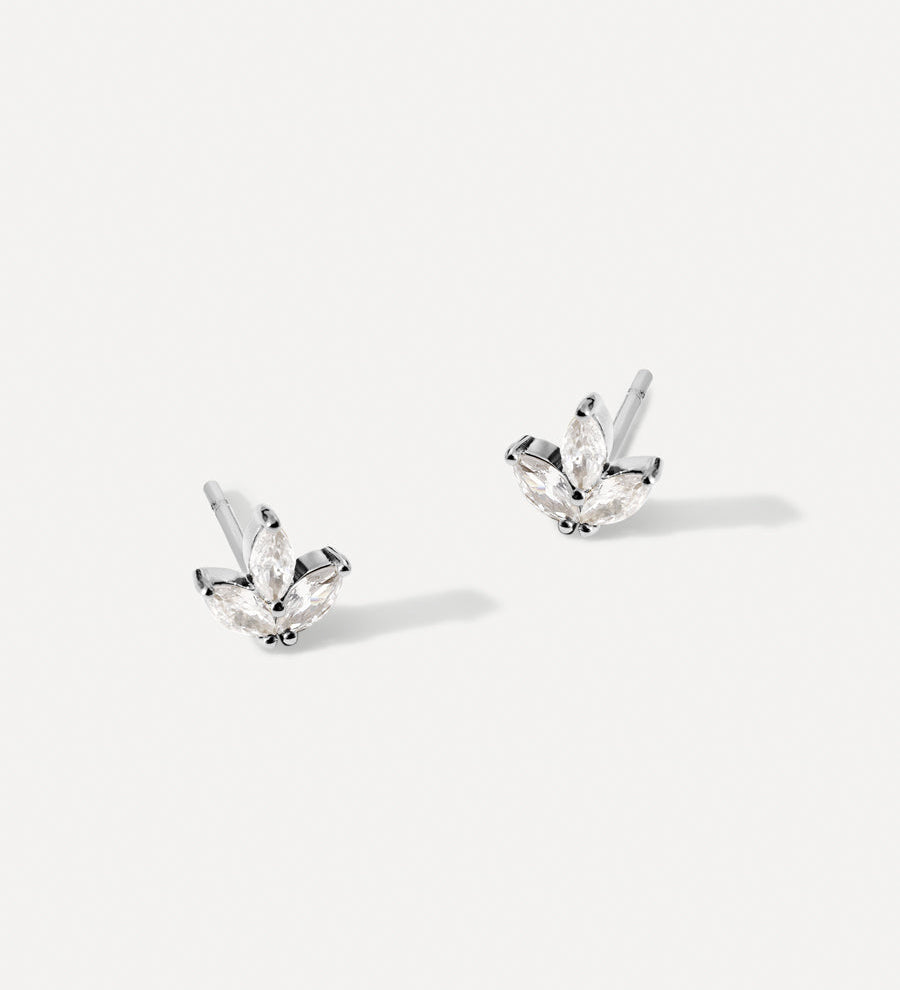 Pendientes Hoja Brillante