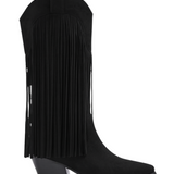 Botas Hoge Zwarte met Fringles