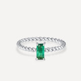Anillo Espiral Esmeralda
