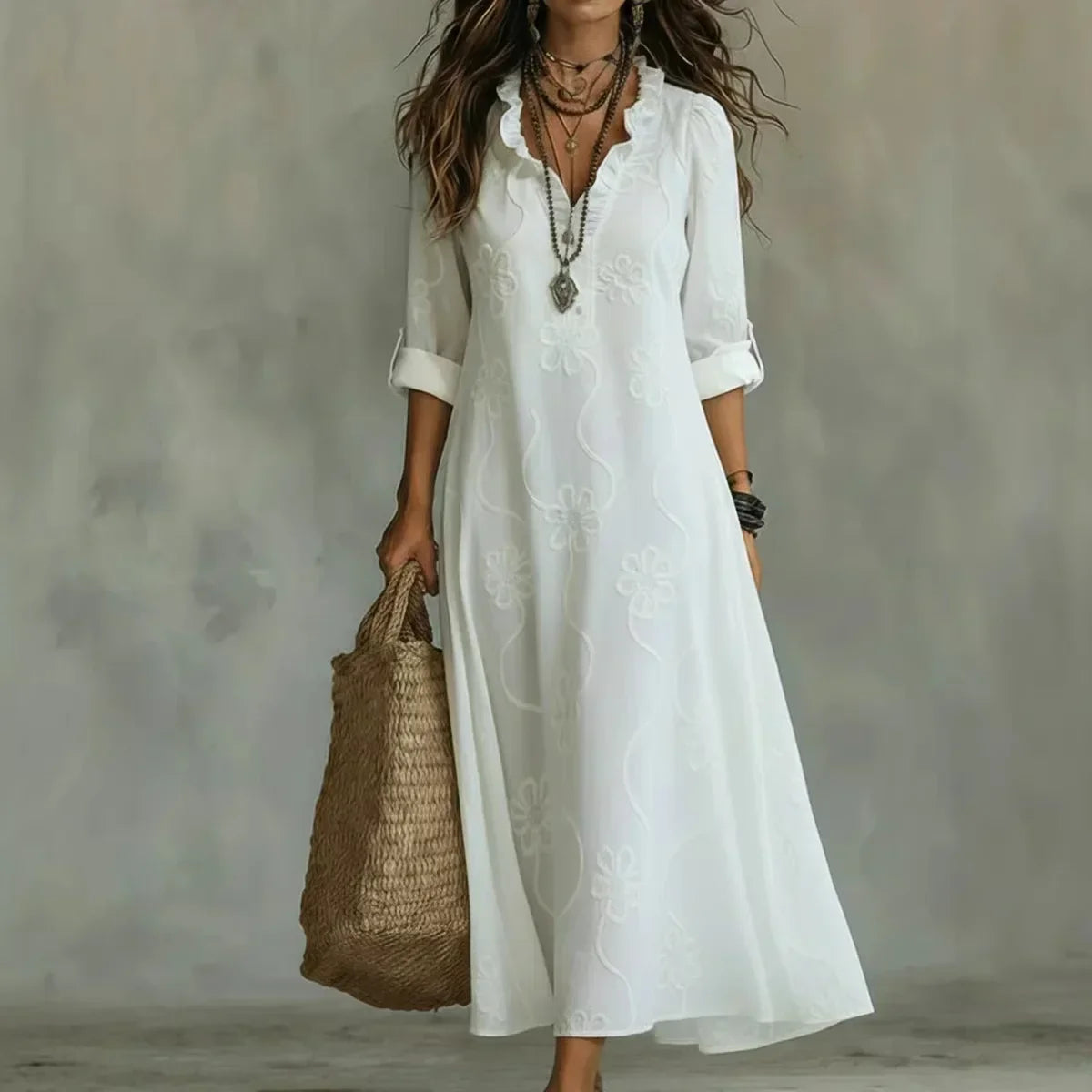 Sienna™ | Vestido floral que disimula el abdomen