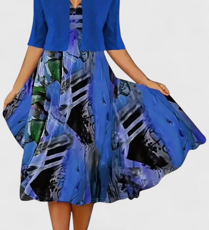 Conjunto de Vestido Blazer Midi