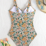 Luisa | Bañador floral con escote halter