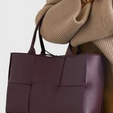 Bolso Shopper Tejido de Cuero Vegano
