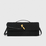 Bolso de Hombro Clásico de Ante