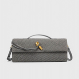 Bolso de Hombro Clásico de Ante