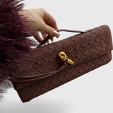 Bolso de Hombro Clásico de Ante