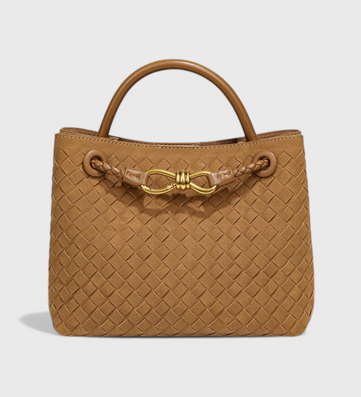 Bolso de Ante con Correa Ajustable