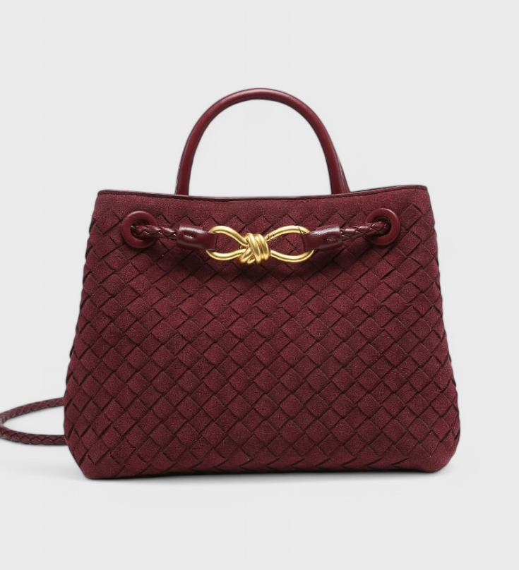 Bolso de Ante con Correa Ajustable