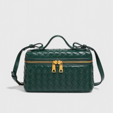 Bolso Mini Tejido con Accesorios Dorados