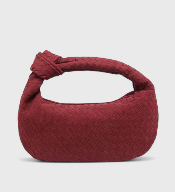 Bolso Mediano Tejido con Detalle de Nudo
