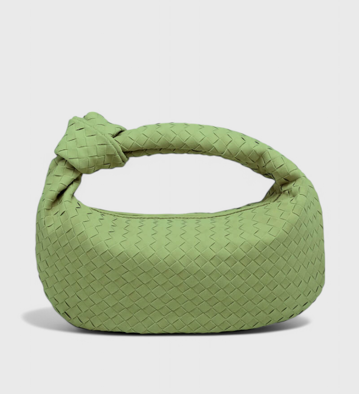 Bolso Mediano Tejido con Detalle de Nudo