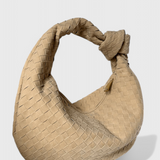 Bolso Mediano Tejido con Detalle de Nudo