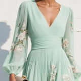 Vestido Midi con Estampado Floral