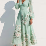 Vestido Midi con Estampado Floral