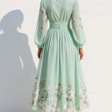 Vestido Midi con Estampado Floral