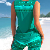 Marcia | Tankini con estampado geométrico
