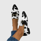 Anna | Mocasines estampados con detalle de hebilla