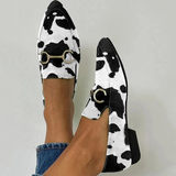 Anna | Mocasines estampados con detalle de hebilla
