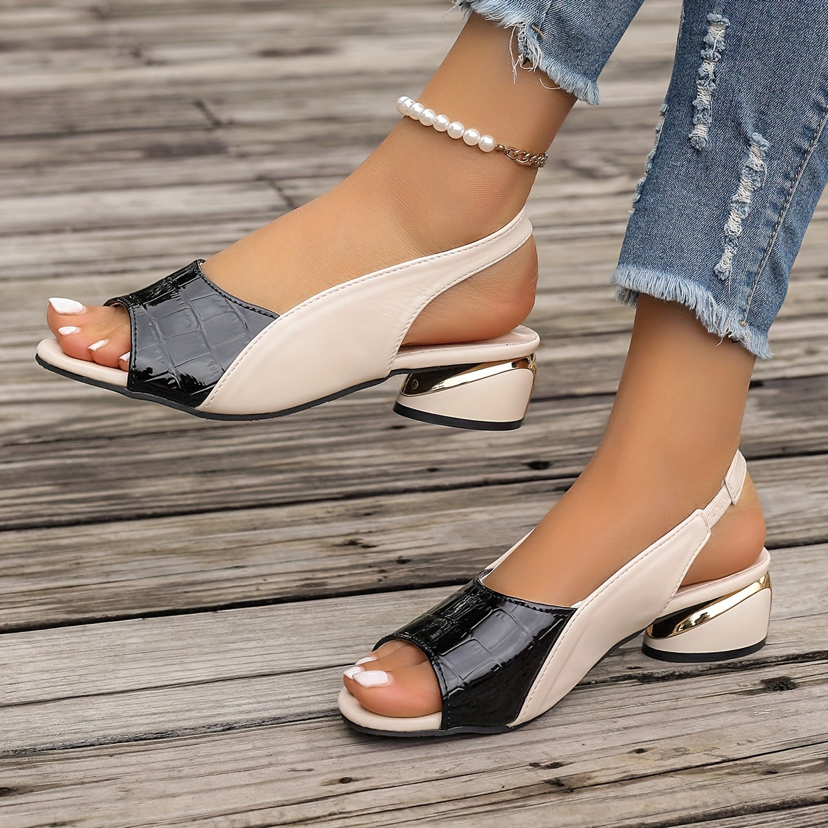 Isabel | Sandalias elegantes de tacón cómodo