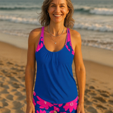Mariana | Tankini sin mangas con escote en U