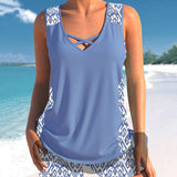 Marcia | Tankini con estampado geométrico