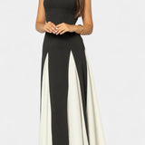 Vestido Maxi Bicolor de Tirantes Finos