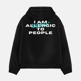 Sudadera oversize con capucha Allergic – Negro