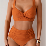 Daniela | Bikini drapeado de ajuste cómodo