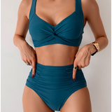 Daniela | Bikini drapeado de ajuste cómodo