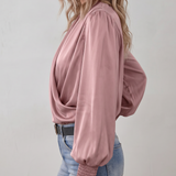 Quinn | Blusa Elegante de Manga Larga con Escote en V