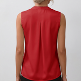 Nele | Blusa Sin Mangas con Escote en V y Corte Fluido