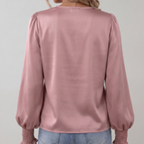 Quinn | Blusa Elegante de Manga Larga con Escote en V