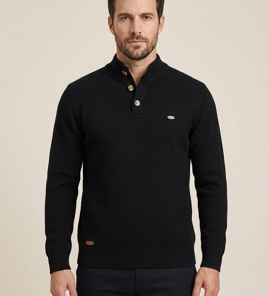 Konrad | Jersey con Detalle de Botones