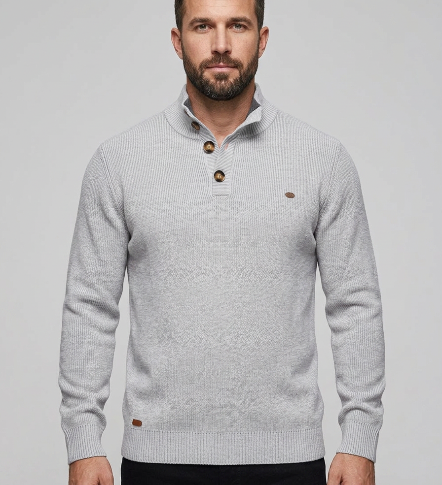 Konrad | Jersey con Detalle de Botones