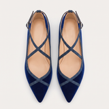 Noelia | Mocasines chic azul marino