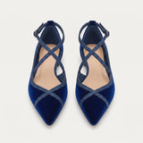 Noelia | Mocasines chic azul marino