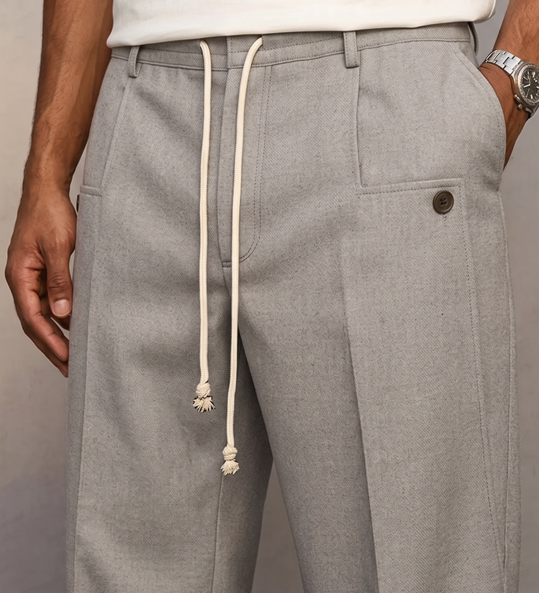 Victor | Pantalón Elegante con Cordón Ajustable