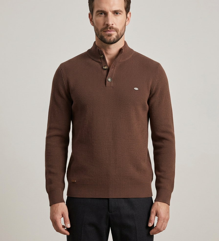 Konrad | Jersey con Detalle de Botones
