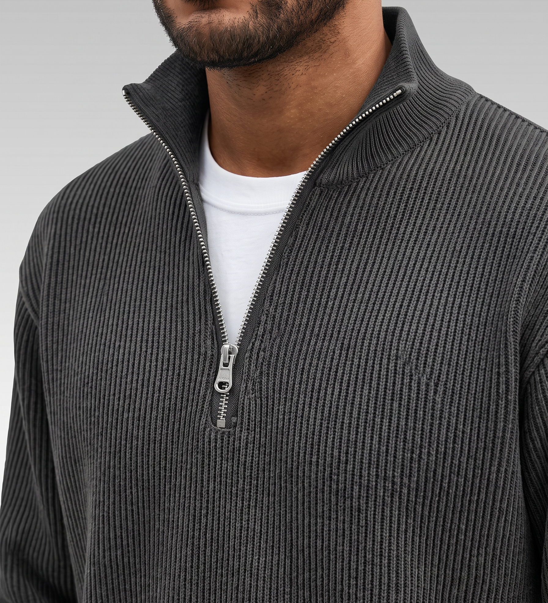 Tom | Jersey Ligero con Cuello de Cremallera