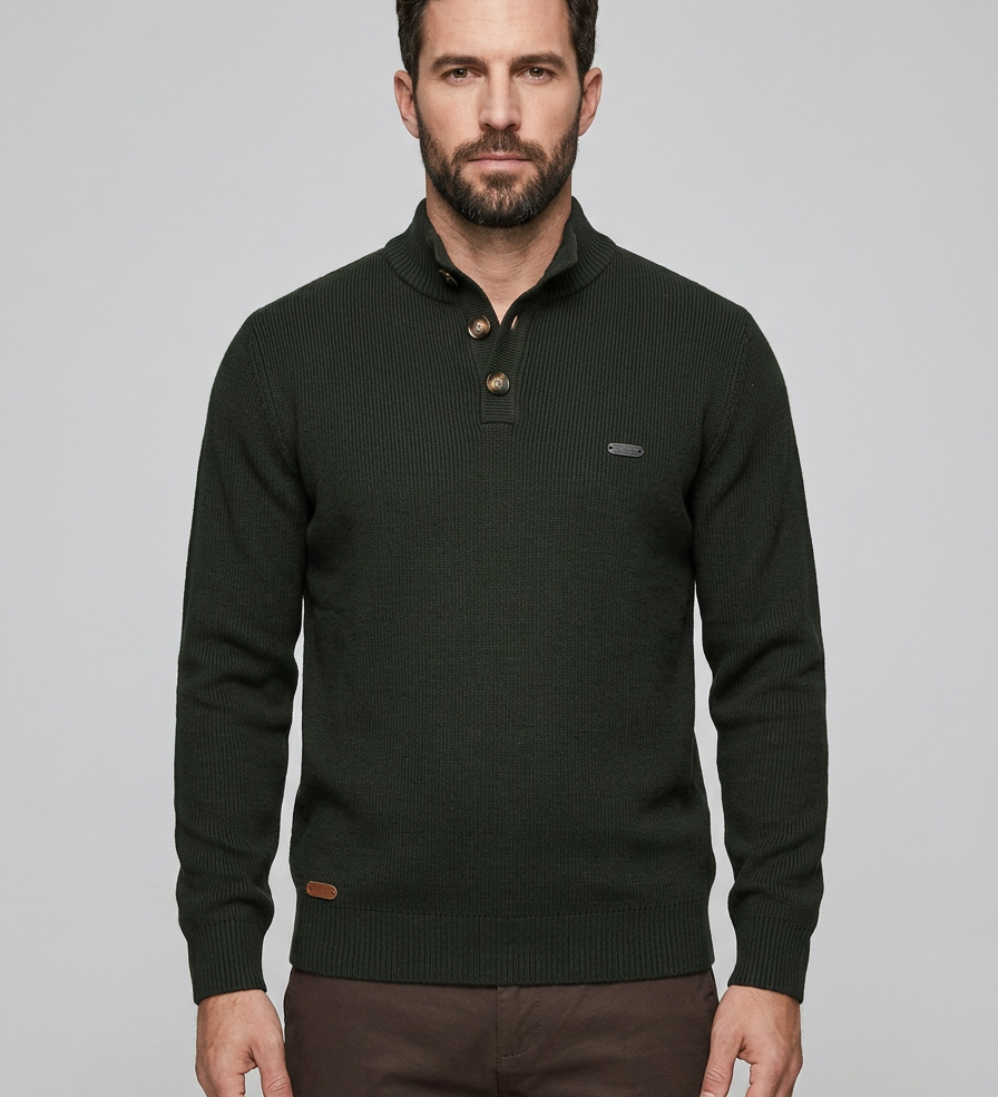 Konrad | Jersey con Detalle de Botones