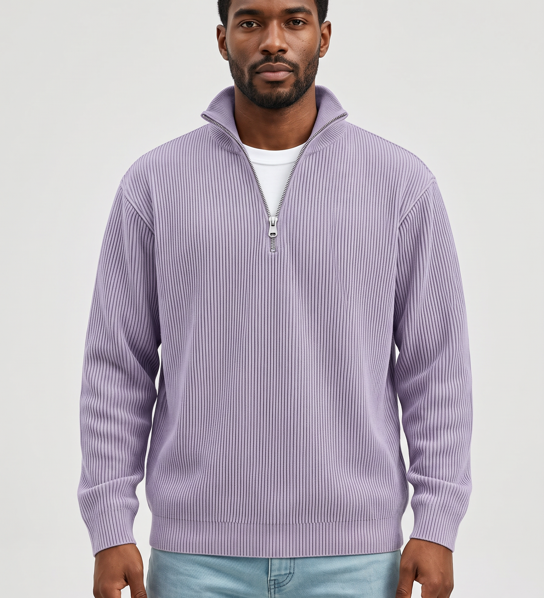 Tom | Jersey Ligero con Cuello de Cremallera