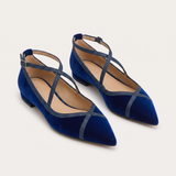 Noelia | Mocasines chic azul marino