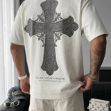 Camiseta oversize Cross – Crudo